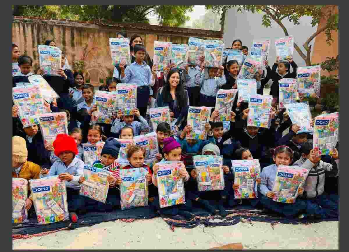 Nimbus Realty , Niveda Foundation ,Nimbus Realty CSR, Niveda Foundation, Children's Day, Education Support, Underprivileged Students, Noida Community, Yamini Agarwal CMO, Grassroots Initiative