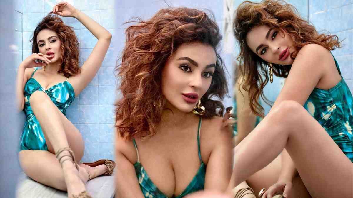 Seerat Kapoor Serves Ocean-Inspired Glam in a Sizzling Monokini & Sheer Skirt Set