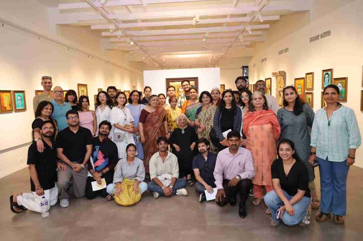 Anjolie Ela Menon’s solo closes with talk