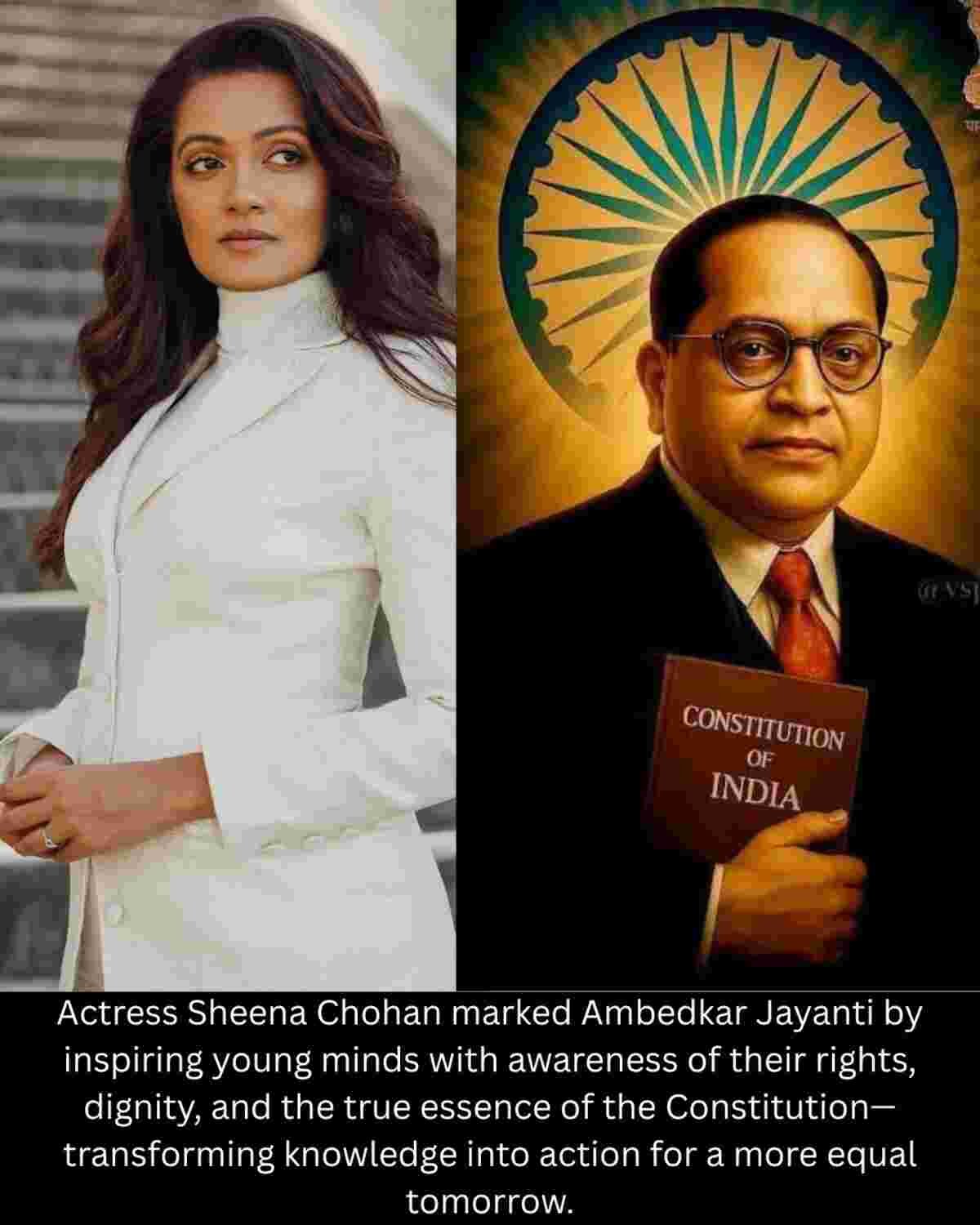 Sheena Chohan Celebrates Ambedkar Jayanti by Promoting Constitutional Awareness Among Students