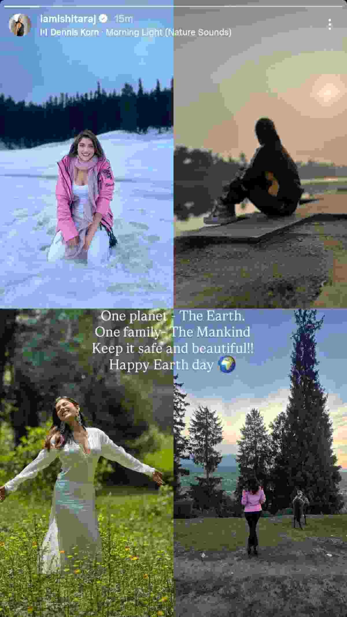Ishita Raj Shares Serene Nature Moments on World Earth Day