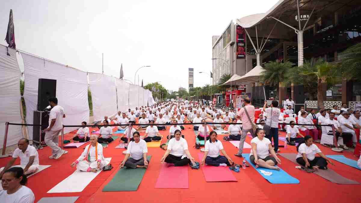 International Yoga Day Celebrated with Great Enthusiasm at KW Delhi 6 Mall
