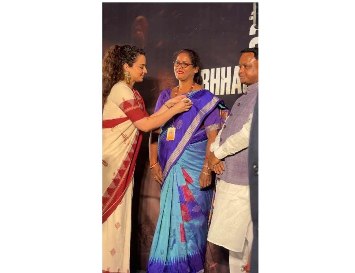 Kangana Ranaut & Odisha CM Mohan Charan Majhi Honor Real Heroes at Film Screening