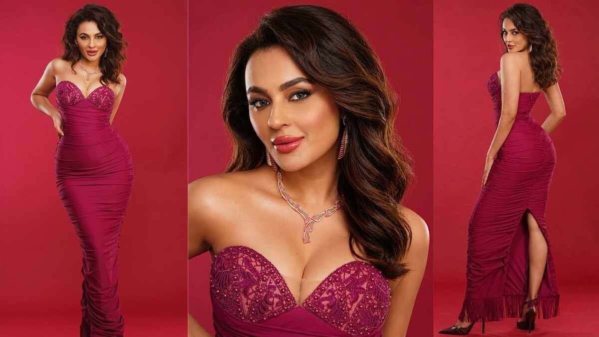 Seerat Kapoor Wows Fans in a Stunning Ohaila Khan Magenta Gown